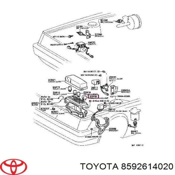 Relé de faro Toyota 8592614020 precio, desde 52,73 EUR