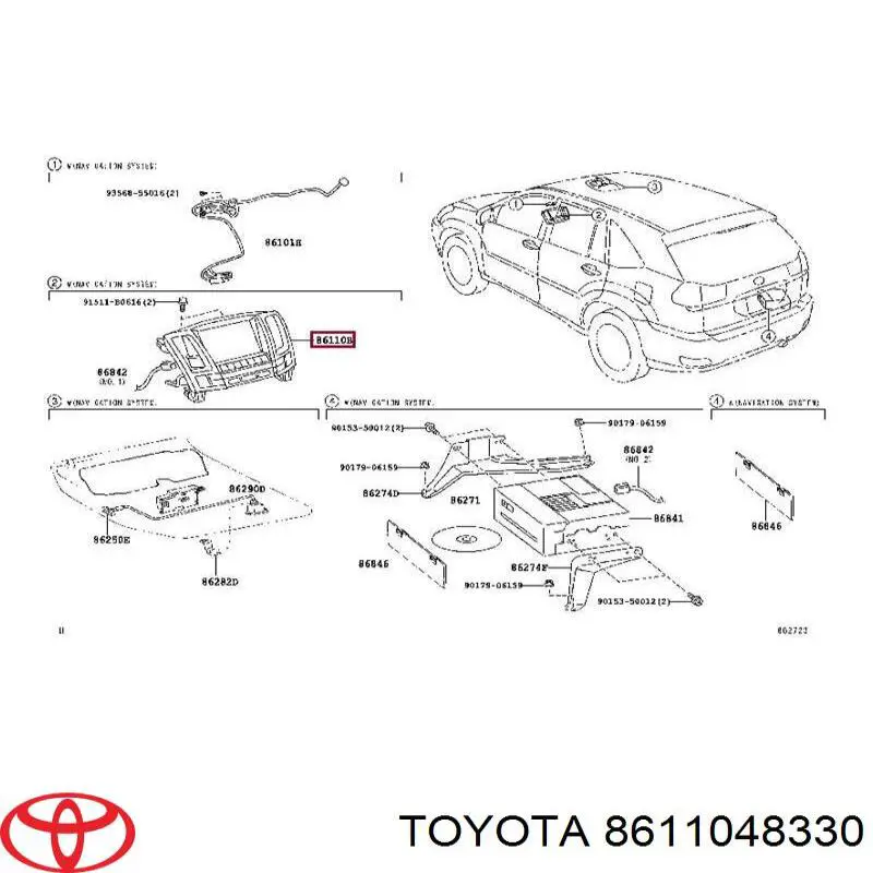 Pantalla multifunción Lexus RX 300/330/350/400H SUV (U3) (2003 - 2008) precio, desde 381,88 EUR