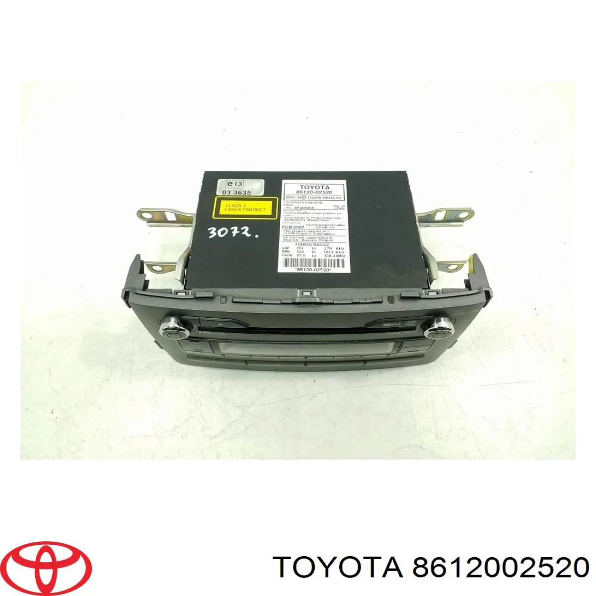 Radio AM/FM Toyota Auris UKP
