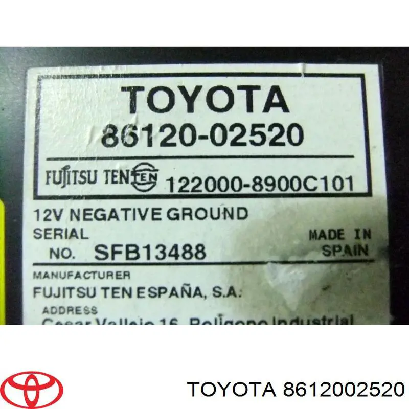 Radio para Toyota Auris UKP E15