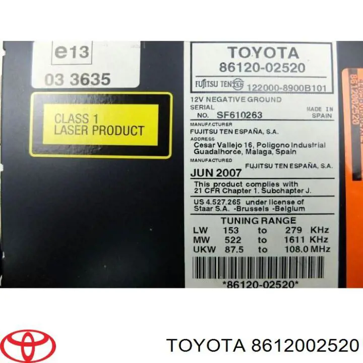 8612002520 Toyota