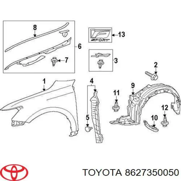 8627350050 Toyota