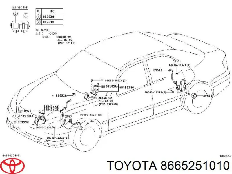  Toyota 8665251010 precio, desde 39,20 EUR