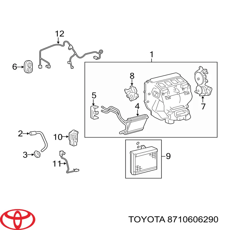 Actuador de compuerta de calefacción Toyota 8710606290 precio, desde 39,20 EUR