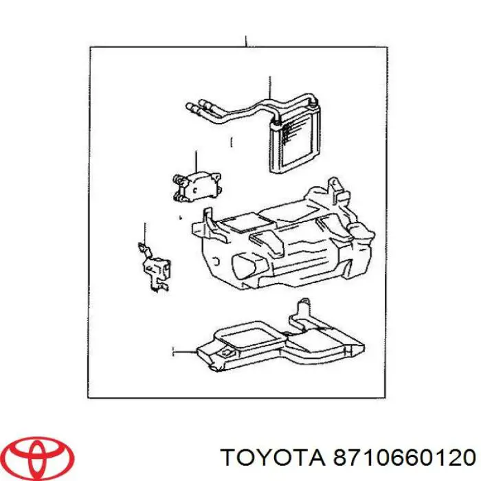 Actuador de compuerta de calefacción Toyota 8710660120 precio, desde 363,06 EUR