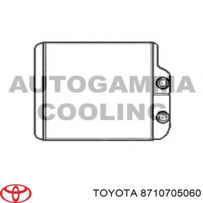 Radiador de calefacción para Toyota Avensis (T22)