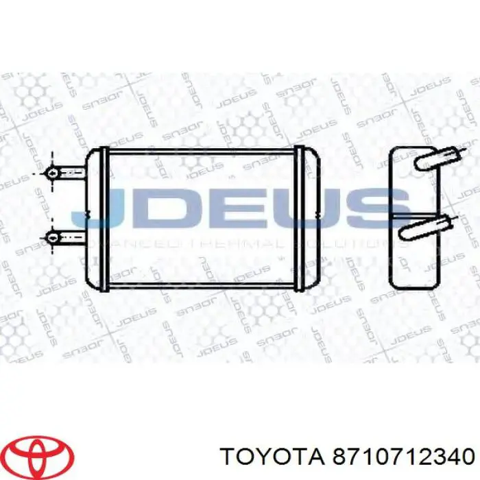 Radiador de calefacción Toyota 8710712340 precio, desde 27,24 EUR
