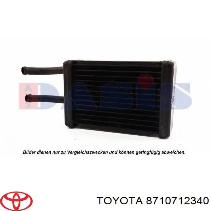 8710712340 Toyota radiador de calefacción