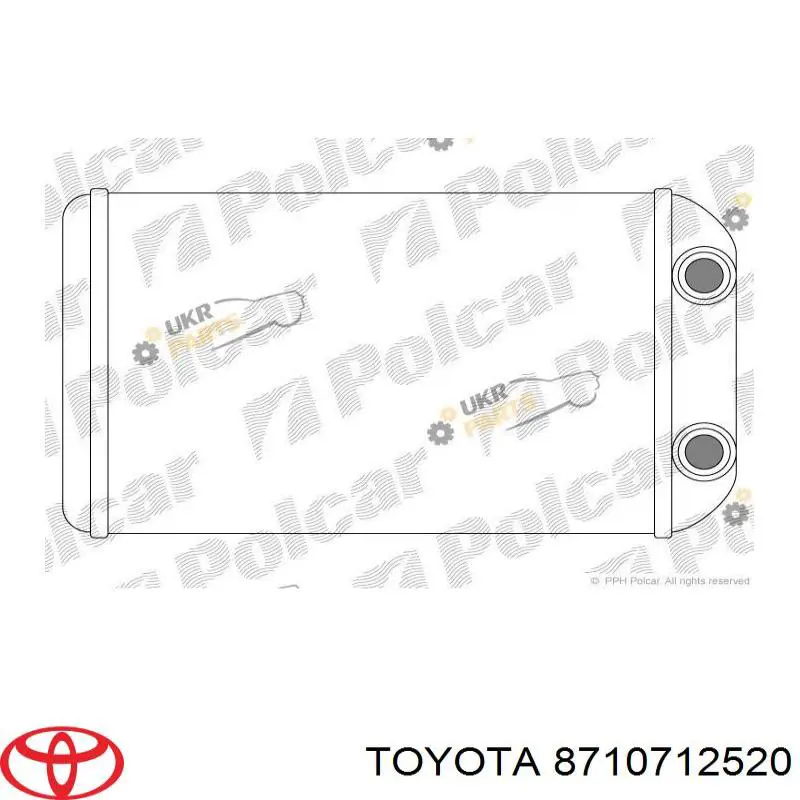 Comprar 8710712520 Toyota Radiador calefacción