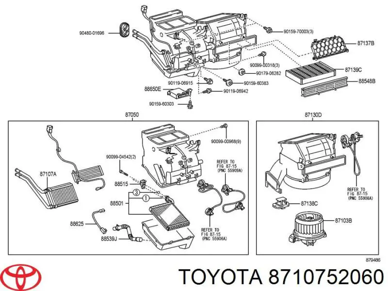 Comprar 8710752060 Toyota Radiador calefacción