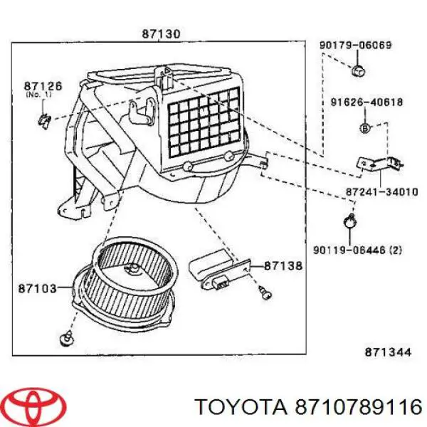 Radiador de calefacción Toyota 8710789116 precio, desde 1049,73 EUR