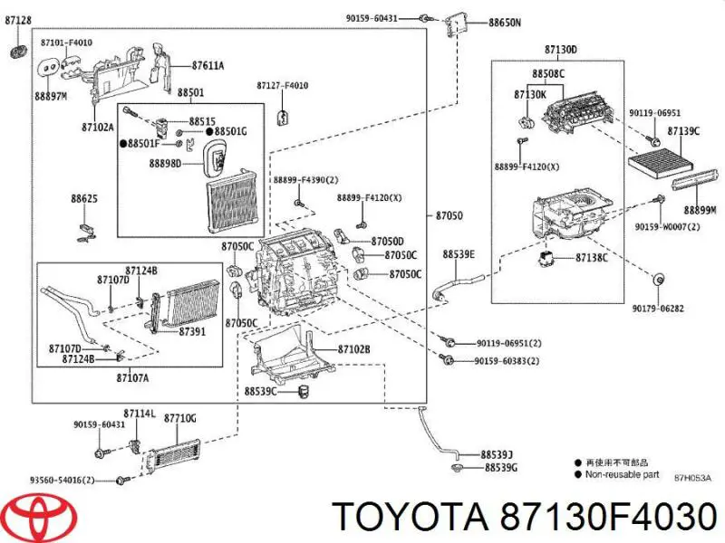  Toyota 87130F4030 precio, desde 872,73 EUR