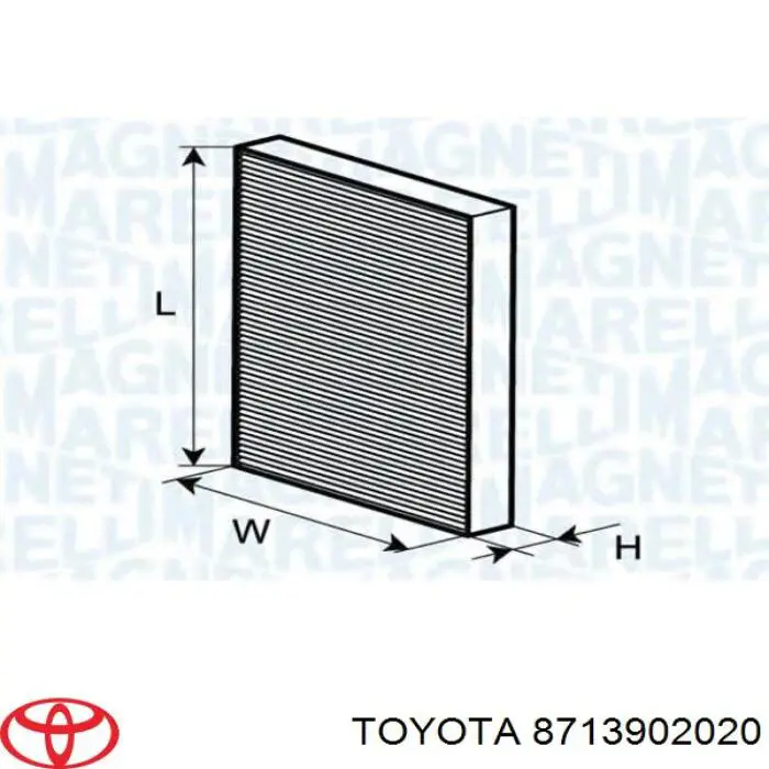 Comprar 8713902020 Toyota Filtro de aire del habitáculo