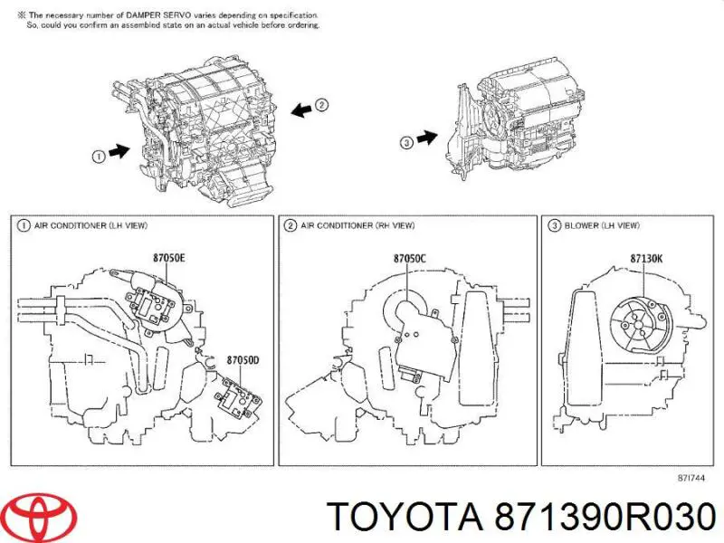 Comprar 871390R030 Toyota Filtro de aire del habitáculo