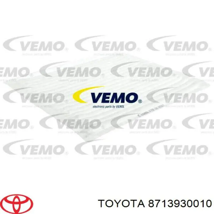 Filtro de habitáculo 8713930010 Toyota