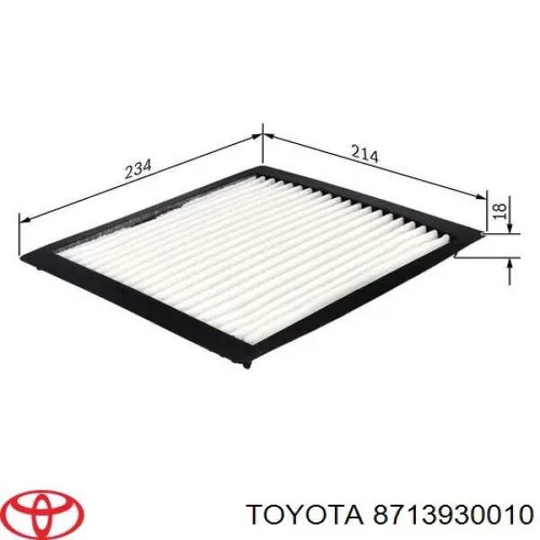 Filtro de polen Toyota 8713930010