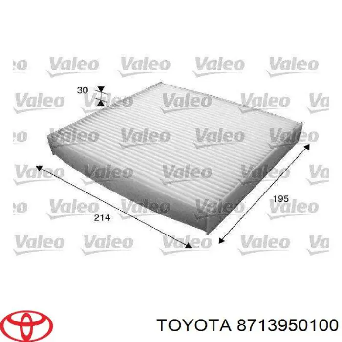 Comprar 8713950100 Toyota Filtro de aire del habitáculo