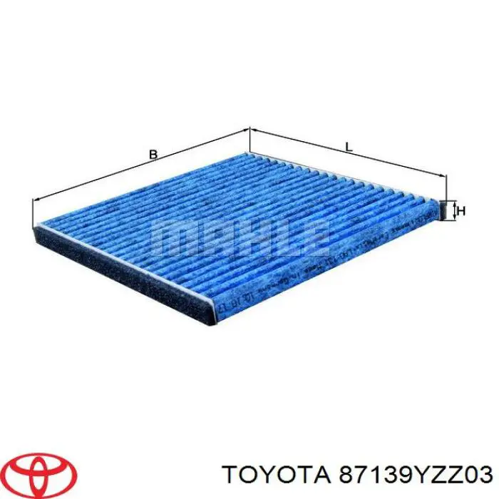 87139YZZ03 Toyota filtro habitáculo
