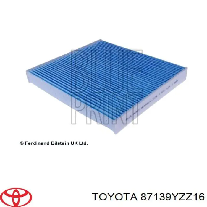 87139YZZ16 Toyota filtro habitáculo