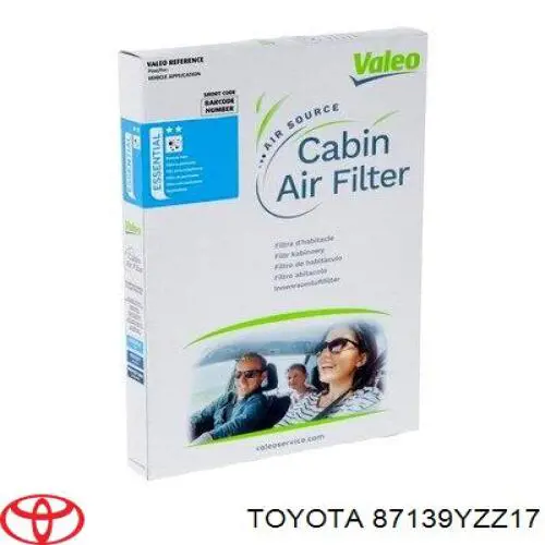 Filtro de cabina Toyota 87139YZZ17 precio, desde 7,40 EUR