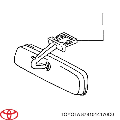 Espejo interior para Toyota Avensis (LCM)