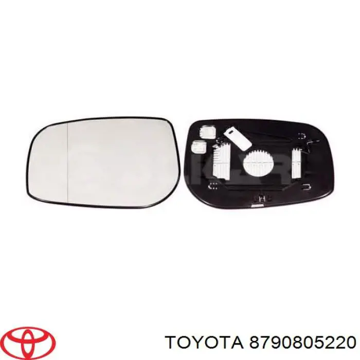 8790805220 Toyota cristal de espejo retrovisor exterior derecho