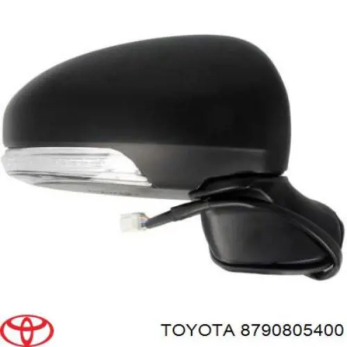 8790805400 Toyota espejo retrovisor derecho