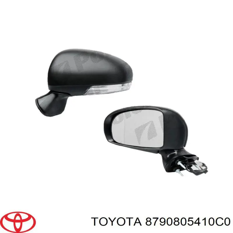 8790805410B1 Toyota espejo retrovisor derecho