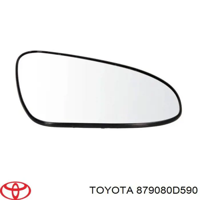 879080D590 Toyota cristal de espejo retrovisor exterior derecho