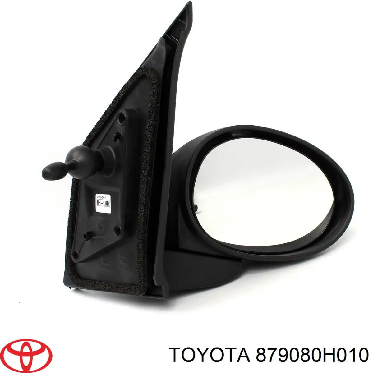 879080H010 Toyota cristal de espejo retrovisor exterior izquierdo