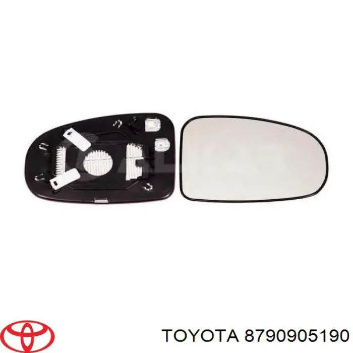 8790905190 Toyota cristal de espejo retrovisor exterior izquierdo