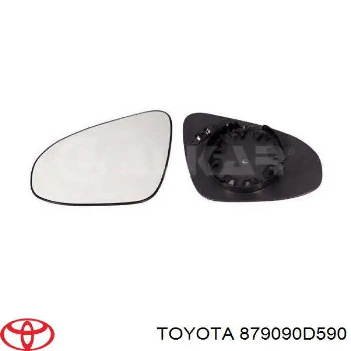 Comprar 879090D590 Toyota Cristal de espejo retrovisor exterior izquierdo