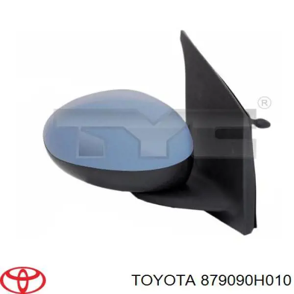 879090H010 Toyota cristal de espejo retrovisor exterior izquierdo
