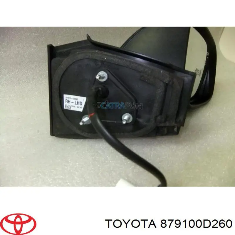 Comprar 879100D260 Toyota Espejo de retrovisor derecho