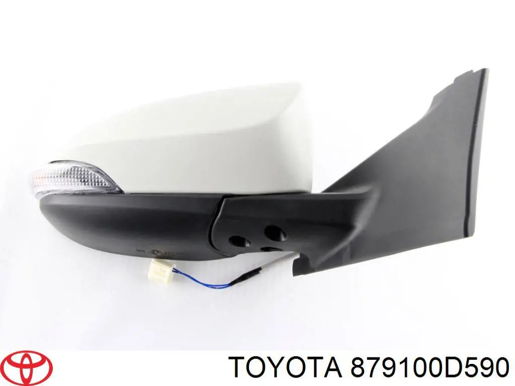 879100D590 Toyota espejo retrovisor derecho