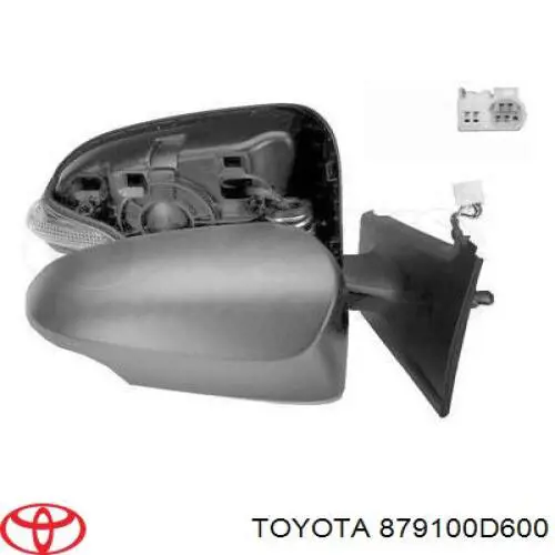 879100D600 Toyota espejo retrovisor derecho