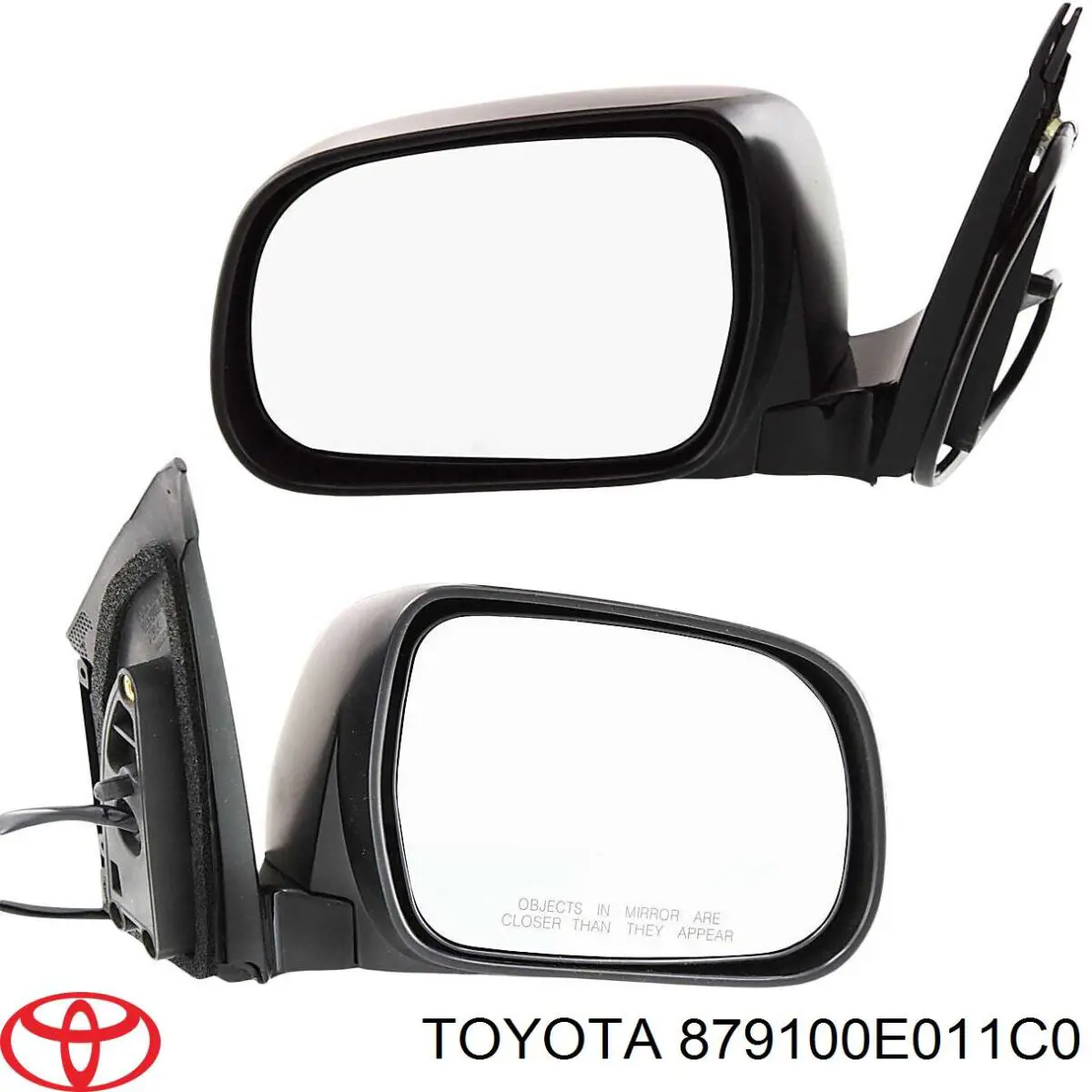 879100E011C0 Toyota espejo retrovisor derecho