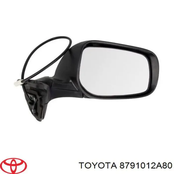 8791012A80 Toyota espejo retrovisor derecho