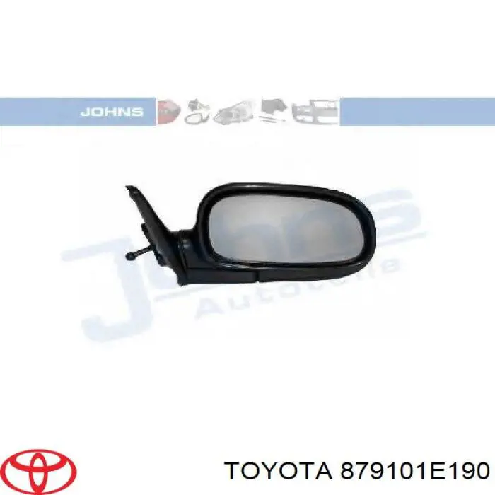 879101E190 Toyota espejo retrovisor derecho