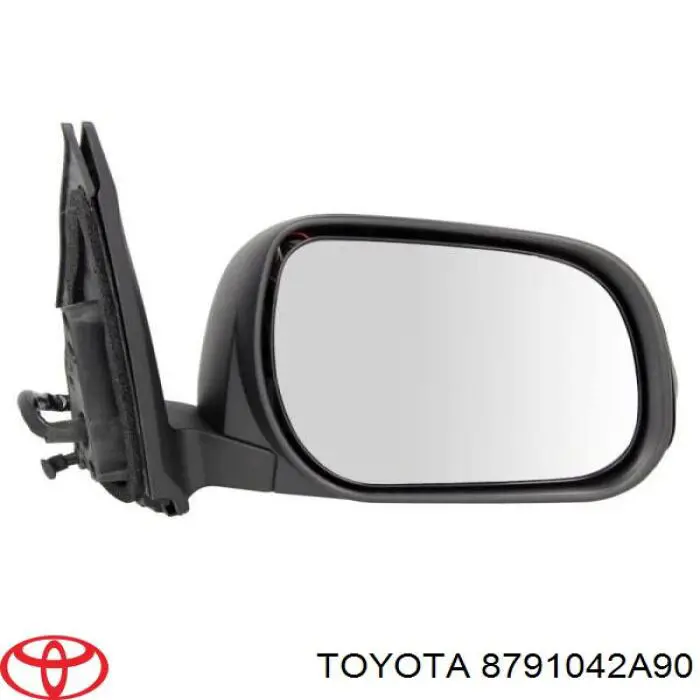 8791042A90 Toyota espejo retrovisor derecho