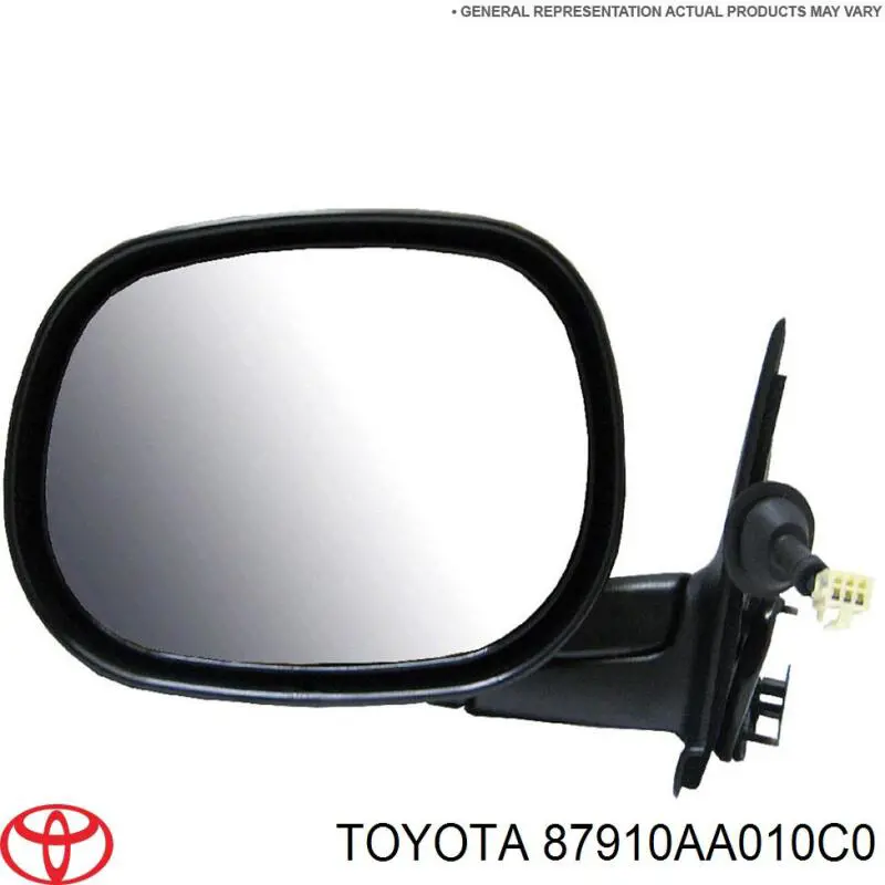 87910AA010C0 Toyota espejo retrovisor derecho