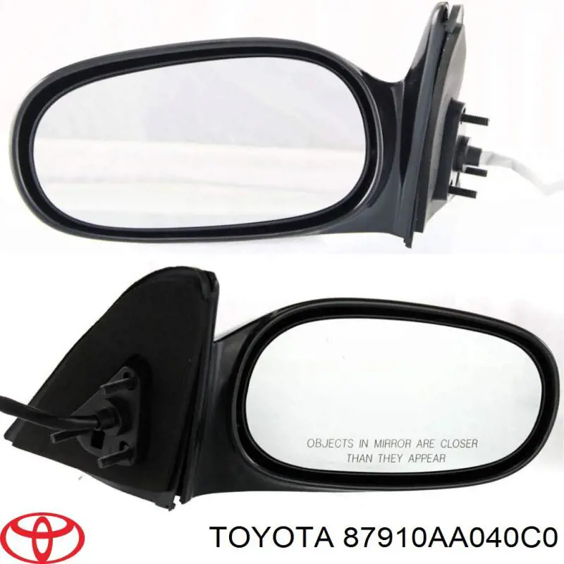 87910AA040C0 Toyota espejo retrovisor derecho