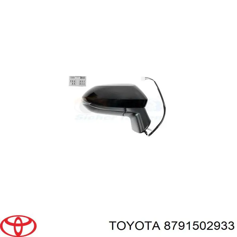 8791502933 Toyota Cubierta de espejo retrovisor derecho