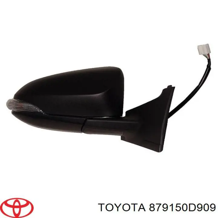 879150D909 Toyota Cubierta de espejo retrovisor derecho