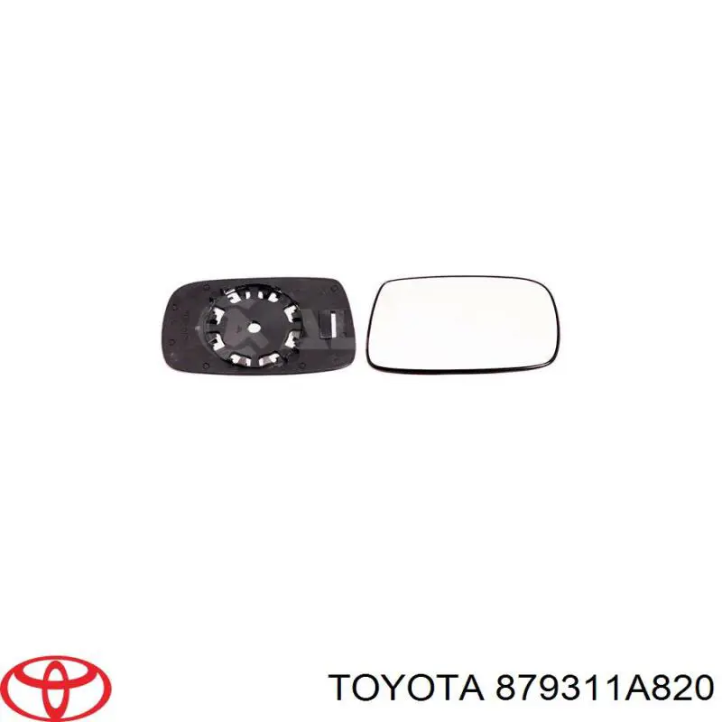 Cristal de retrovisor exterior derecho para Toyota Yaris (P10)