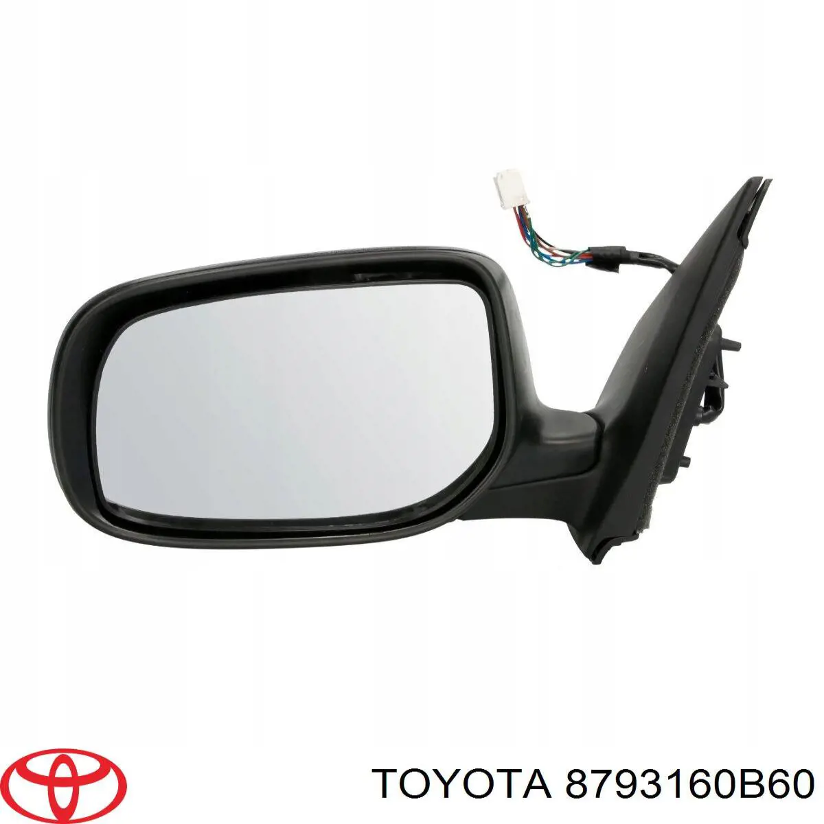 8793160B60 Toyota cristal de espejo retrovisor exterior derecho