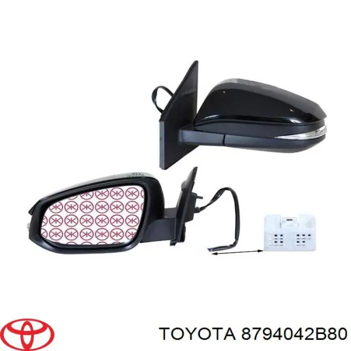 8794042B80 Toyota Espejo retrovisor izquierdo
