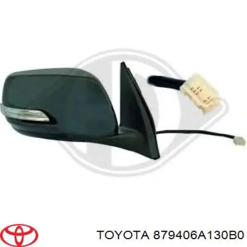 879406A130B0 Toyota espejo retrovisor izquierdo