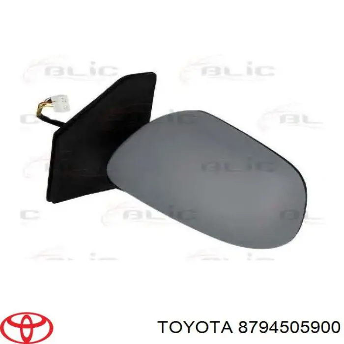 Cubierta del retrovisor del conductor Toyota Corolla (E12)