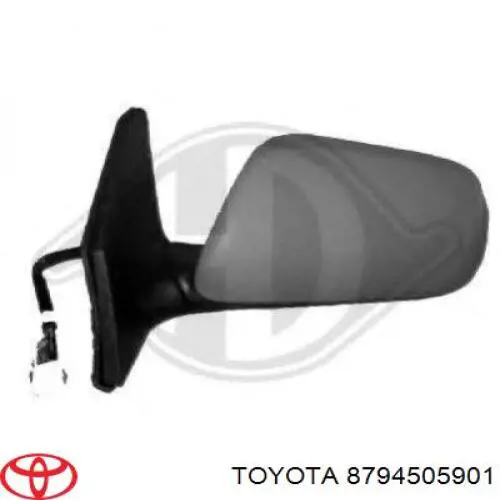8794505901 Toyota espejo retrovisor izquierdo